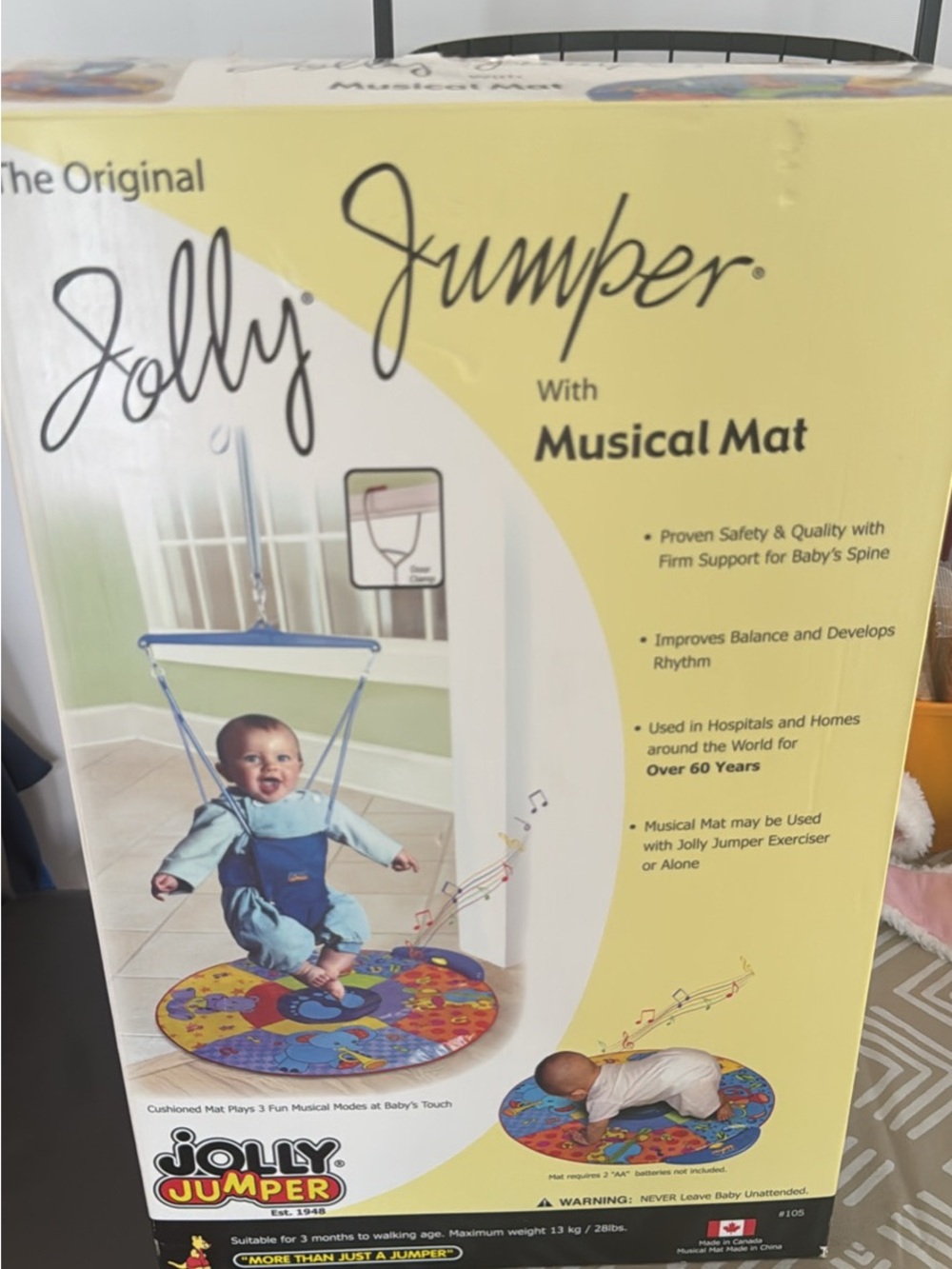 Joy jumper with musical mat